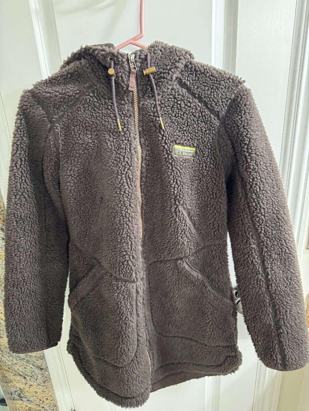 L.L. Bean Brown Mountain Pile Coat, XS